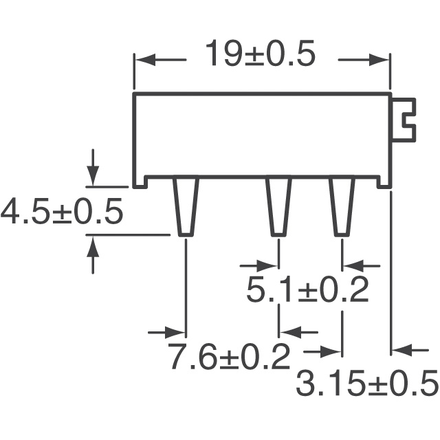 M43P502KB40 Vishay Spectrol  Trimmer Potentiometers